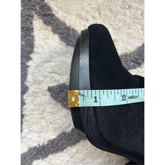 Michael Kors Kincaid Slouch boots leather suede 5.5 platform high heels black EU - Picture 9 of 9